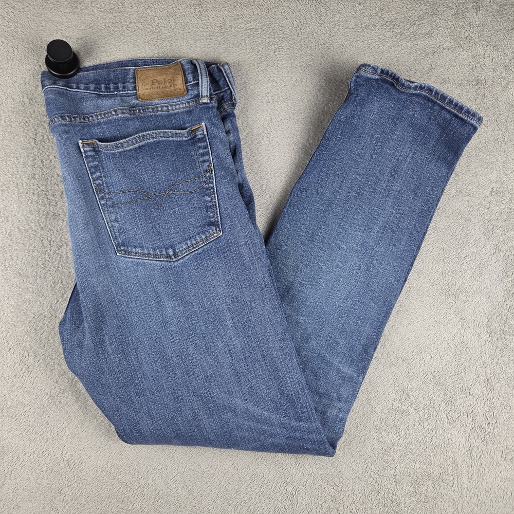 Polo Ralph Lauren Jeans Straight Sullivan Slim Mens 36x34(37x30) Denim Med Wash